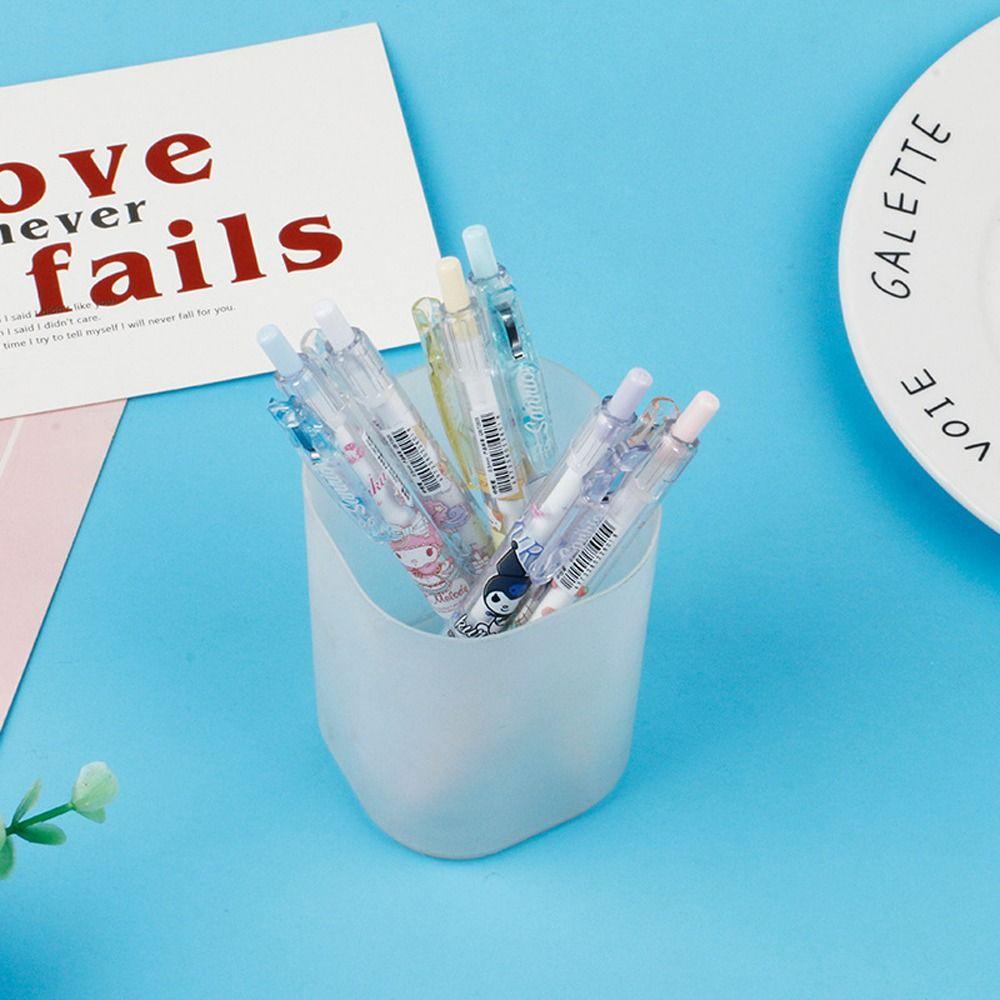 Set 6 Bút Bi Đen Hình Mèo Kitty / Cún Cinnamoroll / Melody / Melody / Cún Cưng Dễ Thương