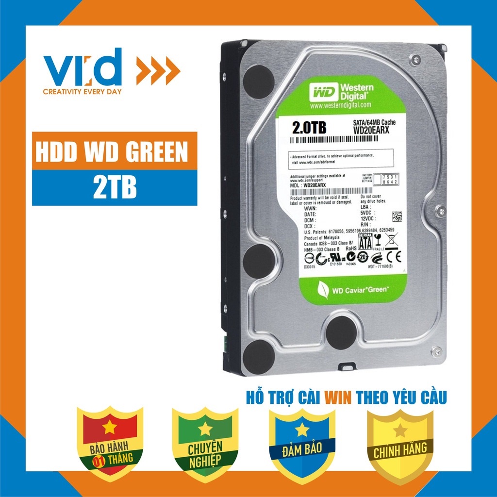 Ổ Cứng HDD cho PC,CAMERA 3.5inch 500GB | 1TB | 2TB |4TB - Western , Seagate - NEW - Bảo hành 24tháng