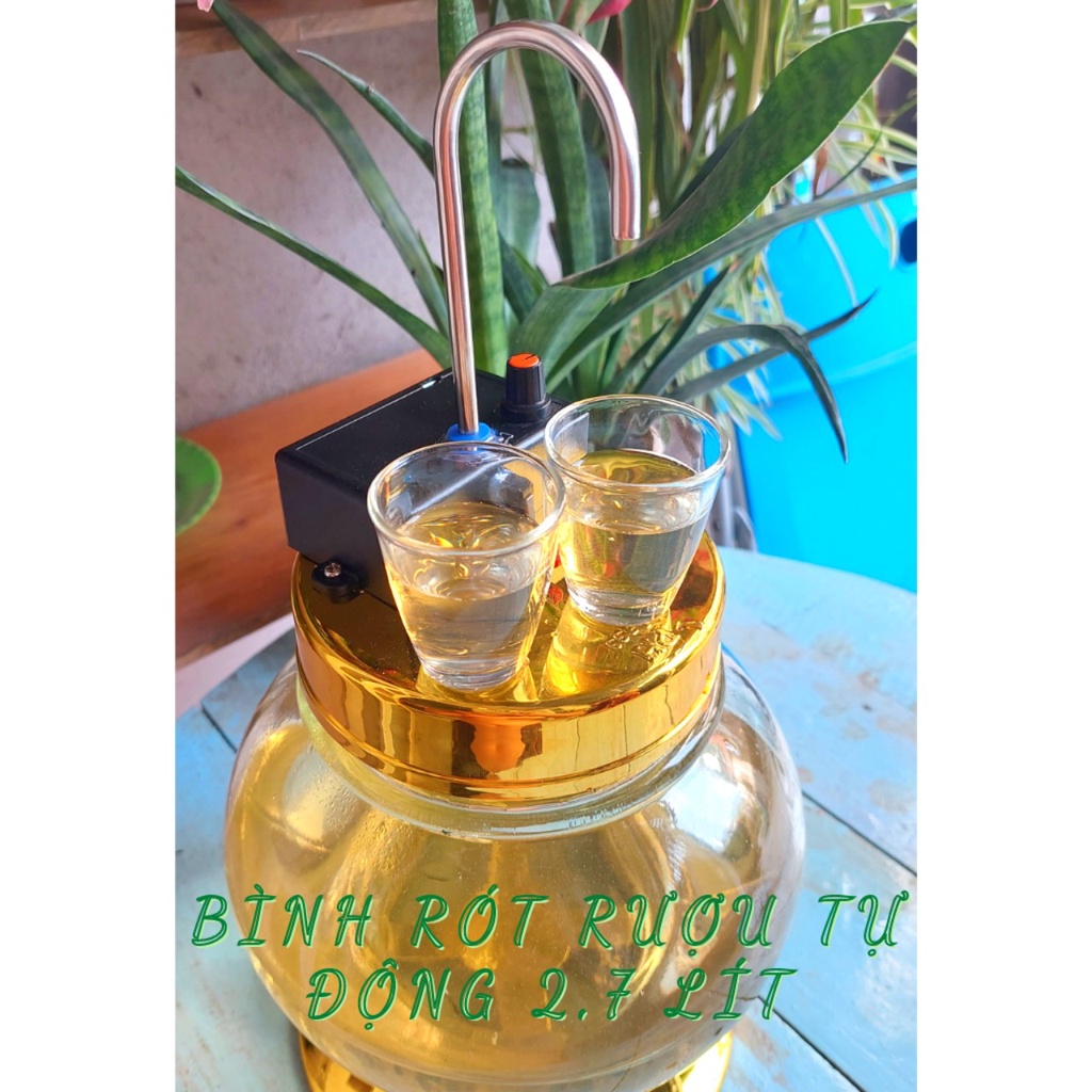 Bình rót rượu tự động 2,7 lít
