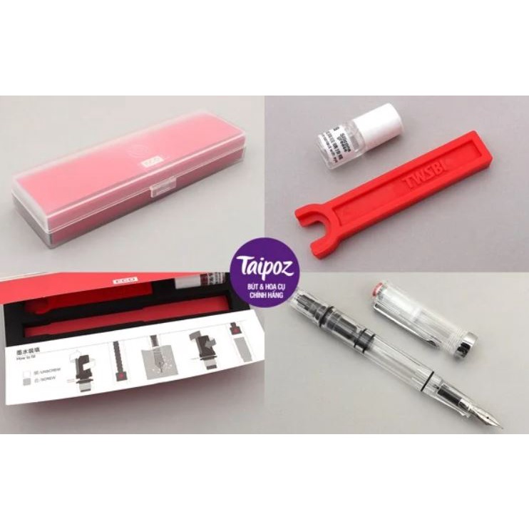 - BÚT MÁY TWSBI ECO, WHITE ROSE GOLD