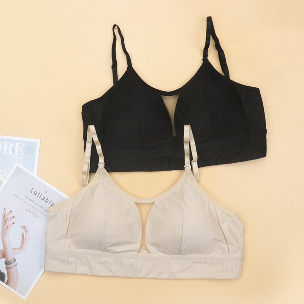 Áo Bra Quây Không Gọng Cao Cấp LUPERI Dáng Hở Lưng Trơn Quai Trễ Mút Mềm Siêu Mỏng LUAL866