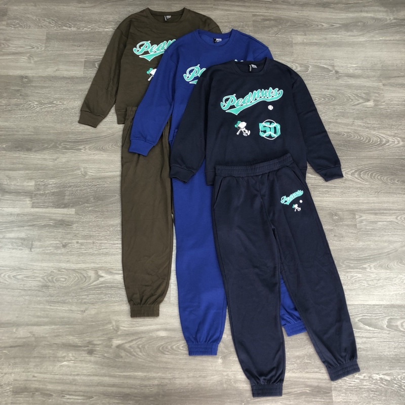 Bộ thun tay dài unisex nam nữ đều mặc được