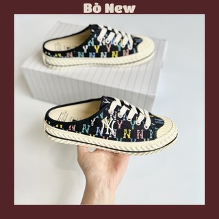 Giày mlb mule monogram ny yankess đen 7 màu đủ size nam nữ