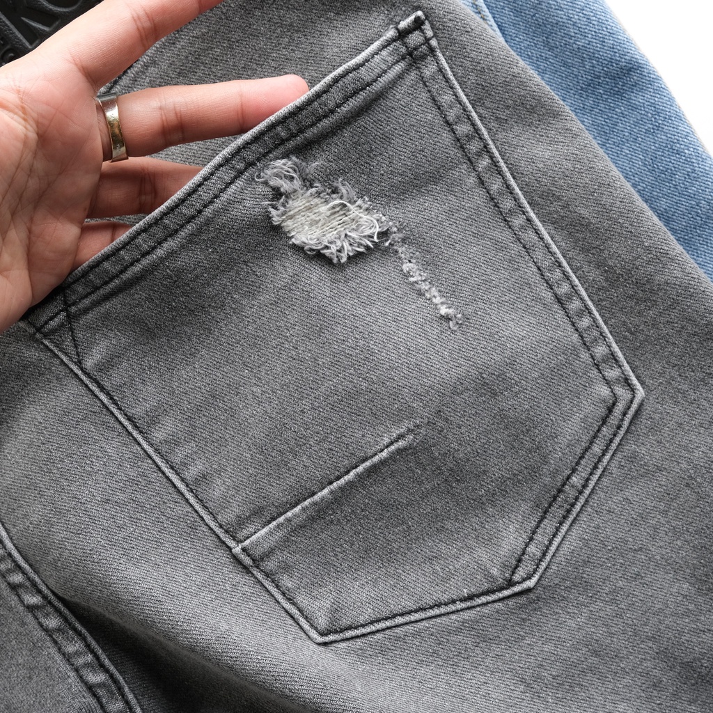 Quần Jean Short Phong Cách Bụi Bặm Rách Cao Cấp Thương Hiệu TB KINGKONG SPORT WEAR