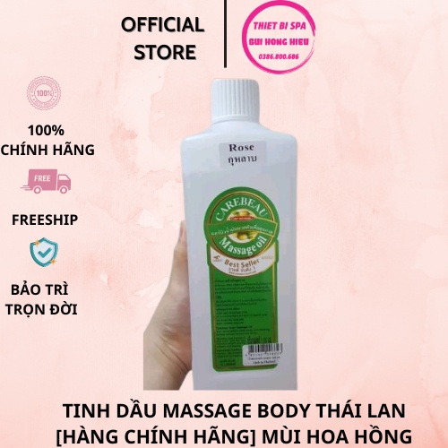 Tinh Dầu Massage Body Thái Lan [Hàng Chính Hãng] Mùi Hoa Hồng - Chai 1 Lít