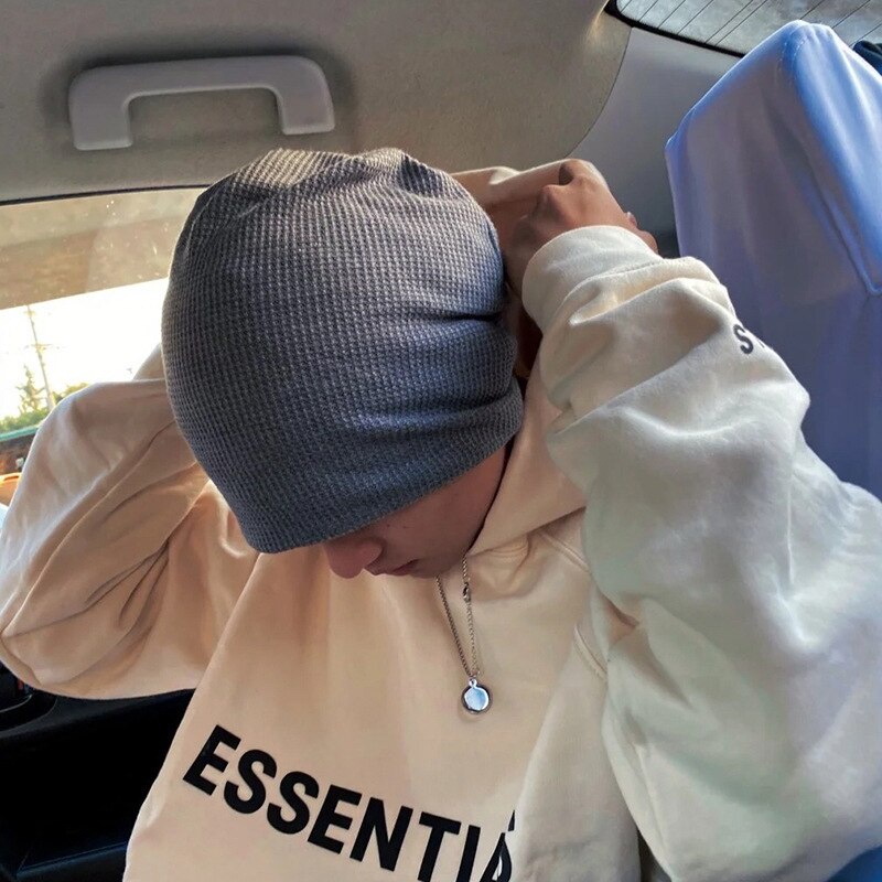 Mũ Dệt Kim Màu Trơn Phong Cách Hiphop Thời Trang Thu Đông Cho Nam Giới