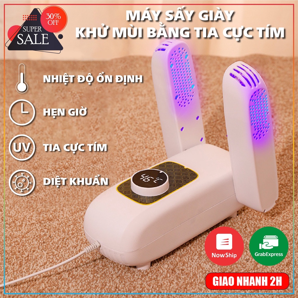 Máy Sấy Giày Dép, Khử Khuẩn - Khử Mùi, Có chức năng hẹn giờ, giá rẻ nhất