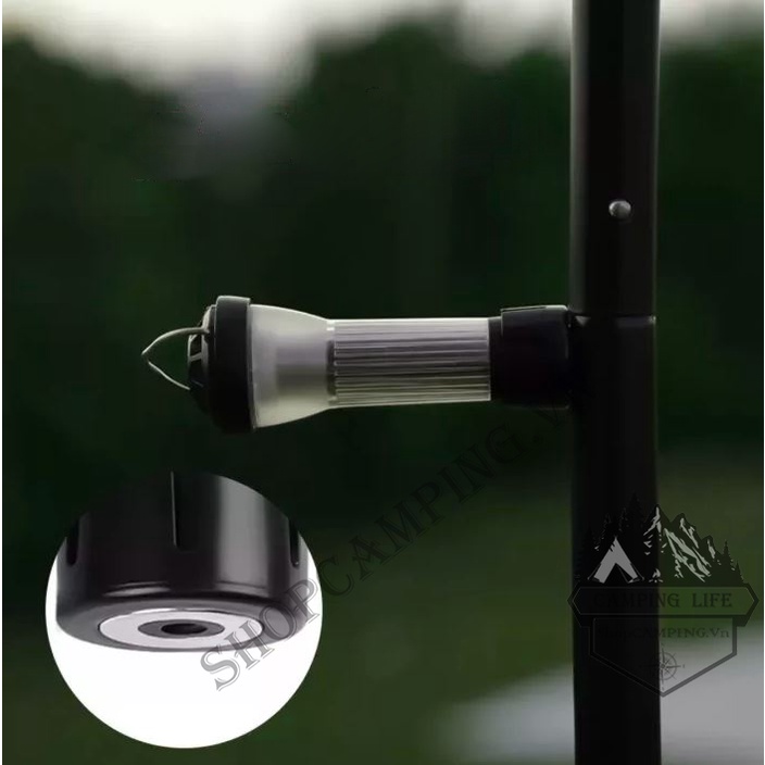 Đèn pin led cắm trại, đèn treo lều đa chức năng tripod kiêm đèn pin, cắm trại dã ngoại - Camping VietNam
