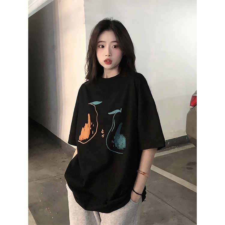 NRVP Áo Thun Unisex Mùa Hè Dáng Suông Tay Cộc Phong Cách Hàn Quốc Cho Nam Nữ