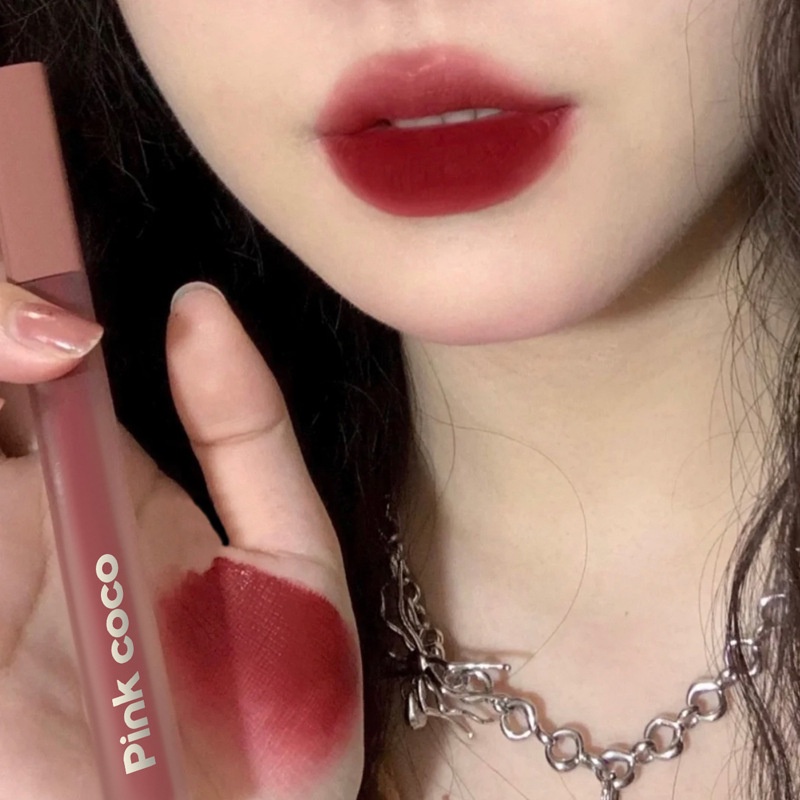 Son kem lì Pink Coco dưỡng ẩm chống nước chống khô môi