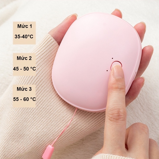 Máy sưởi cầm tay ấm MINI túi sưởi ấm chườm bụng nóng lạnh sạc điện thời trang mùa đông