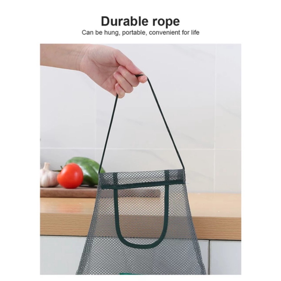 Túi lưới đi chợ túi đựng trái cây hành tỏi rau củ túi treo đồ đa năng Đồ dùng nhà bếp tiện dụng