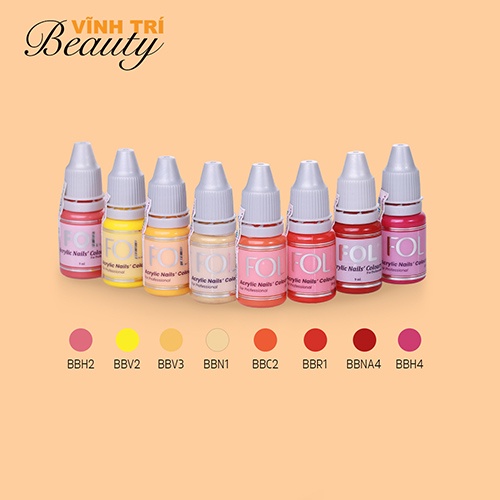 Bột bản Fol đủ 42 màu dùng vẽ nail, trang trí móng