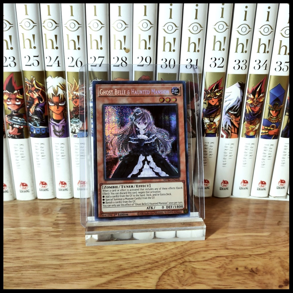 Thẻ bài Yugioh Chính Hãng Ghost Belle & Haunted Mansion-Prismatic Secret Rare