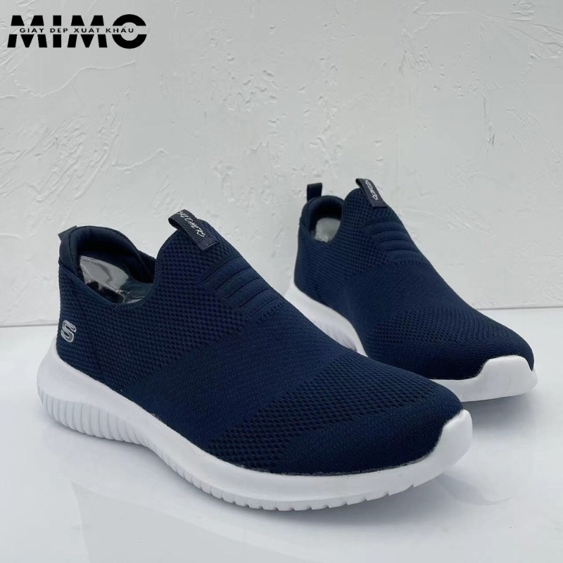 Giày lười nữ, Skechers 4 vạch cũ êm nhẹ, thoáng khí, không hôi chân, đế ma sát