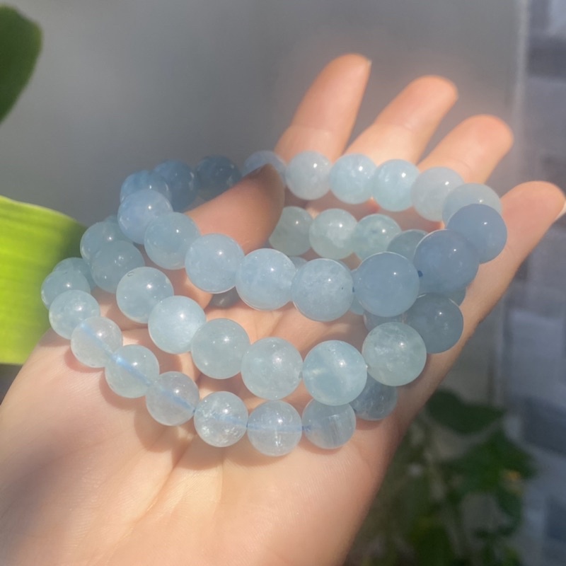 Vòng tay đá Aquamarin tự nhiên