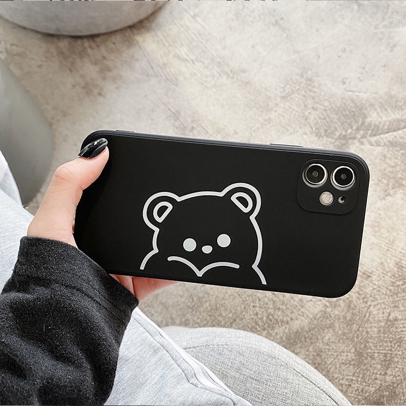 Ốp Điện Thoại Mềm Chống Sốc Họa Tiết Gấu Cho Apple iPhone 12promax 6plus 1411Xiphone14 8 Xr 7 UQ42