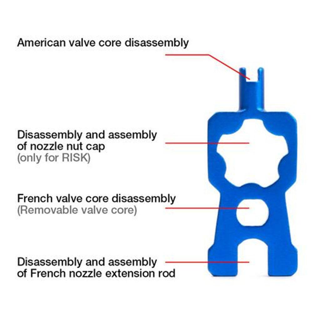 Dụng Cụ Tháo Lõi Van Xe Đạp Hai Đầu 4 Trong 1 Đa Năng