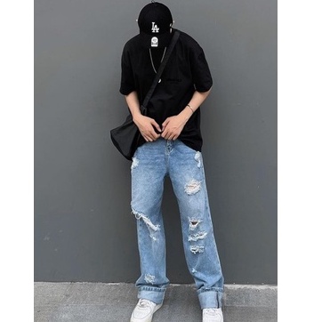 Nón MLB x 47 Brand Mỹ_Logo LA black white