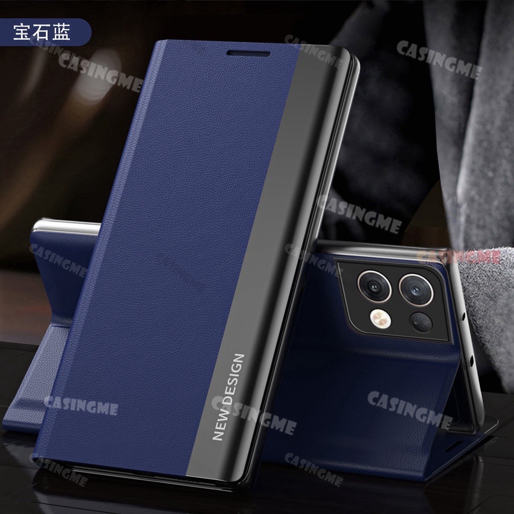 Bao Da Điện Thoại Nắp Lật Từ Tính Cho Oppo Reno 8 5G 8Pro Reno8 Pro Oppo Vỏ