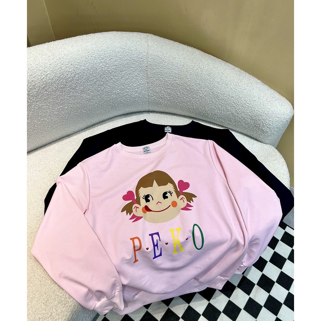 Áo sweater peko 2 màu from dáng thoải mái - HN593