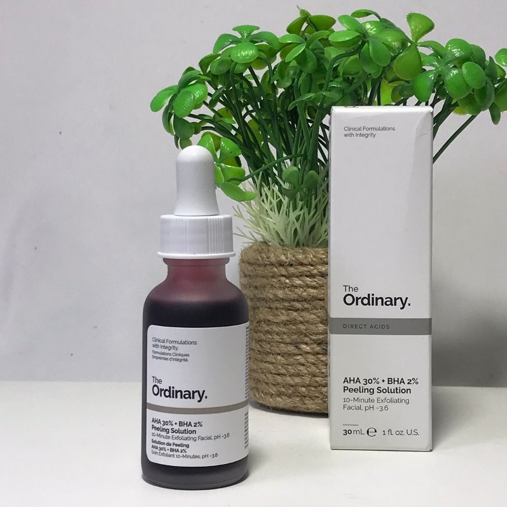 Tinh Chất Peel da The Ordinary AHA 30%+BHA 2% Peeling Solution 30ml- Tẩy Tế Bào Chết Hóa Học, Trắng Da Trẻ Hóa Làn Da.