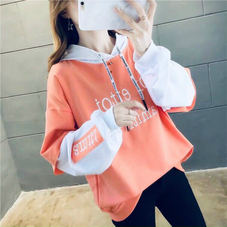 Áo Hoodie Vải Nỉ Bông Chống Nắng Chống Lạnh Siêu Dễ Thương