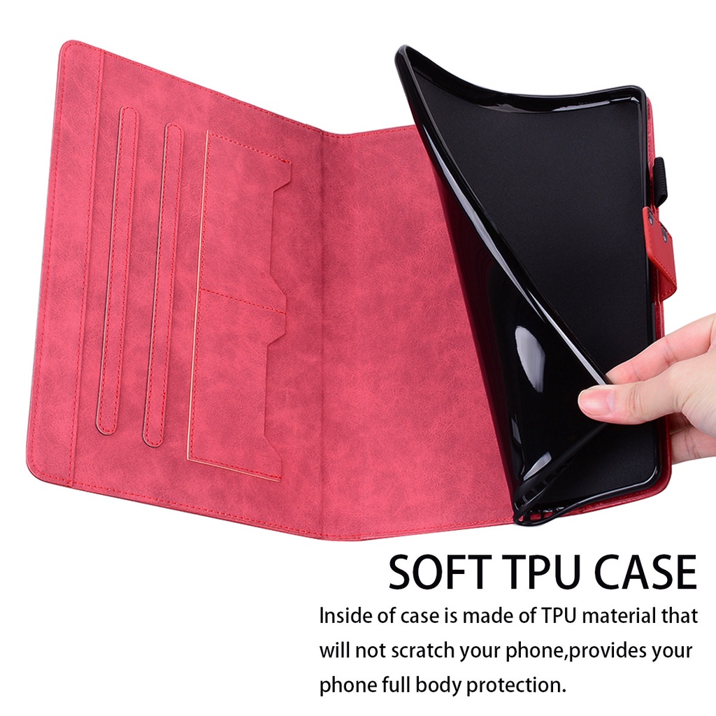 Bao Da Máy Tính Bảng Nắp Gập Từ Tính Chống Sốc Cho Amazon Kindle All-New Fire HD8 / HD 8 Plus  Giá Đỡ