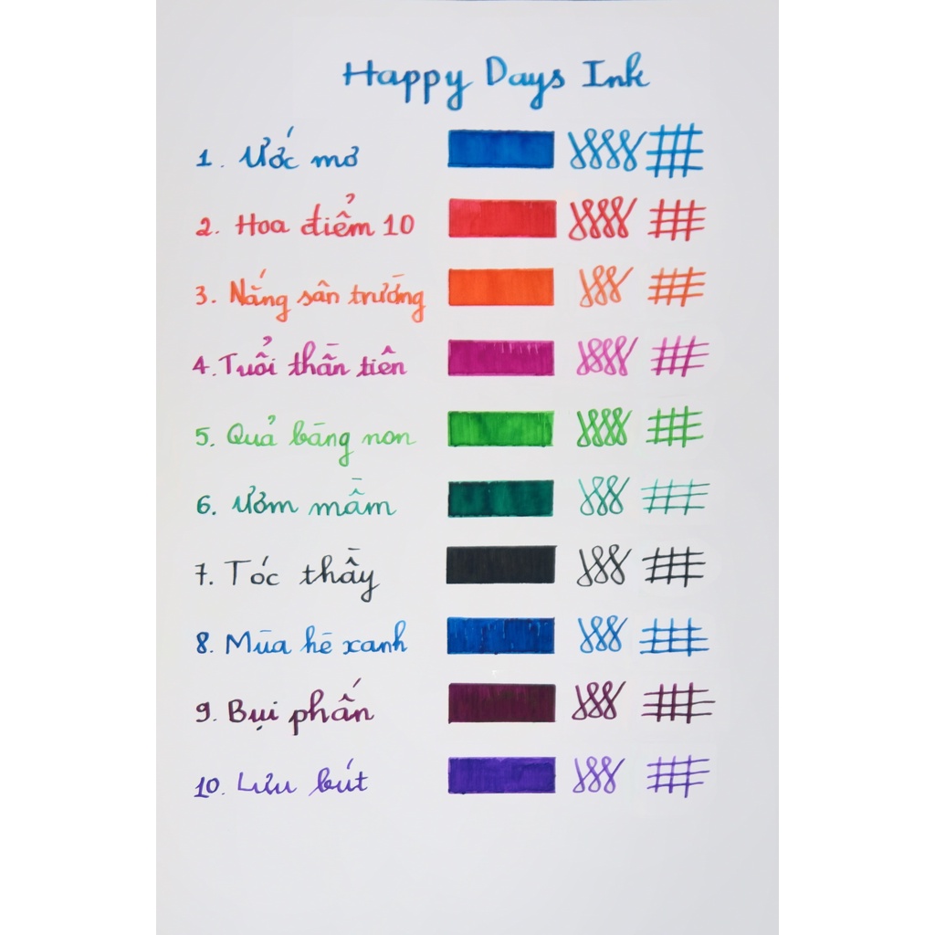 Mực bút máy Happy Days - Những ngày vui.