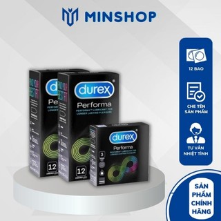 Bộ 2 hộp bao cao su Durex Performa + Tặng 1 hộp bao cao su Durex Performa 3 bao 1