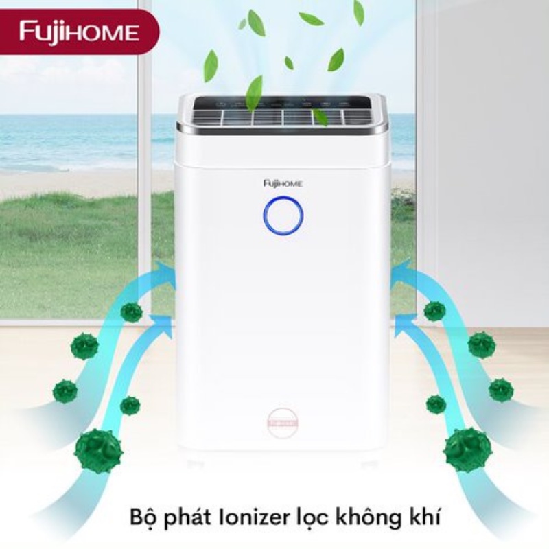 Máy hút ẩm 20L/ngày Fujihome DH20W Kết nối wifi thông minh - Công suất 20 lít/ngày - Hàng chính hãng