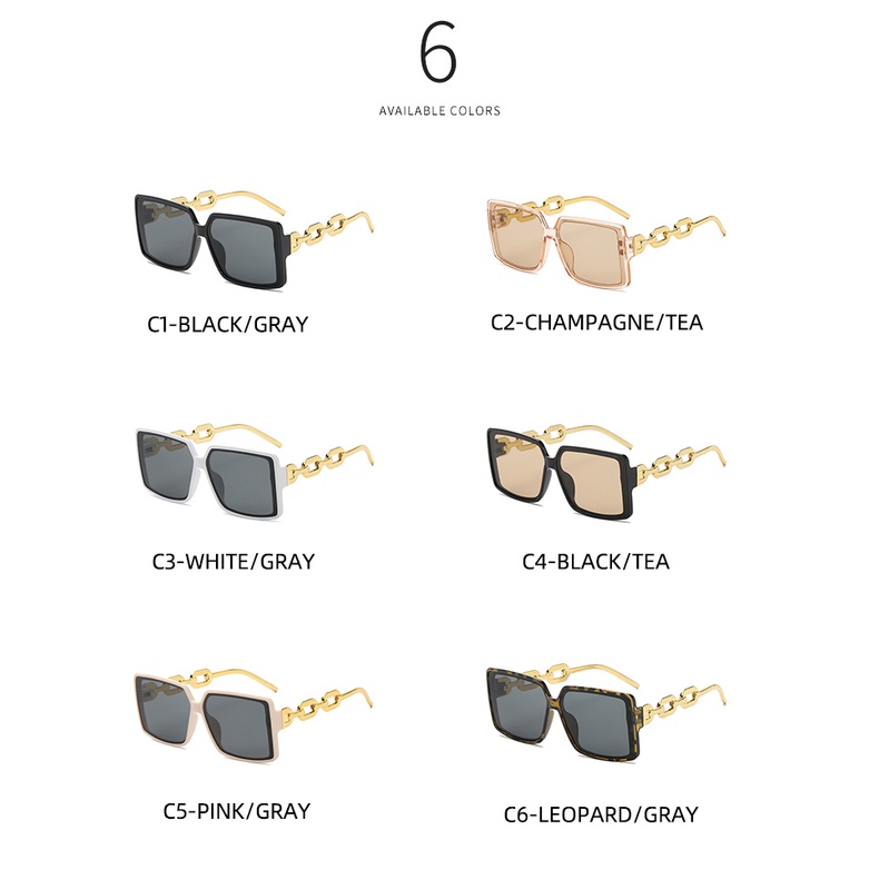 Kính Mát Gọng Vuông Thiết Kế Đơn Giản Thời Trang Hàn Quốc 2022