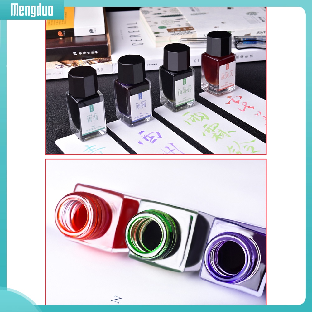 Chai mực ánh kim tuyến 18ml cho bút máy dùng viết chữ thư pháp