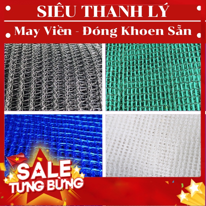 Lưới Che Nắng Nam Việt - Hàng Siêu Thanh Lý - May Viền Đóng Khoen Sẵn - Giá Bán Trên 1 Mét Vuông