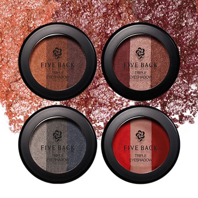 Thanh lý Phấn mắt phối 3 màu The Rucy Five Back Triple Eyeshadow 3g ( hàng trưng bài)