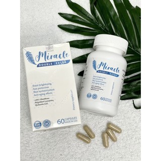 [NHẬP KHẨU CHÍNH HÃNG] Viên Uống MIRACLE Double White Extra Trắng Da, Chống Nắng, Giảm Thâm Sạm Nám, Chống Lão Hóa