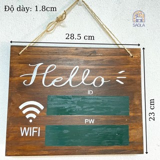 Bảng gỗ Wifi viết phấn