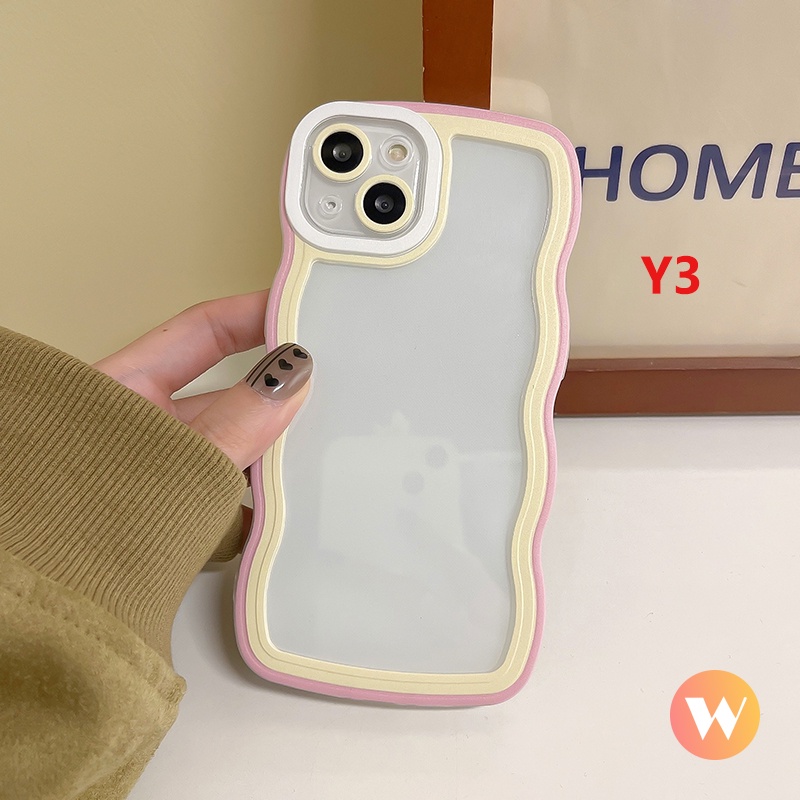 Ốp Điện Thoại Viền Lượn Sóng Cho Vivo Y16 Y35 Y15s Y15A Y20 Y21 Y12 Y15 Y11 Y12i Y20i Y20s G Y33s Y21s Y12s Y91C Y1S Y91 Y95