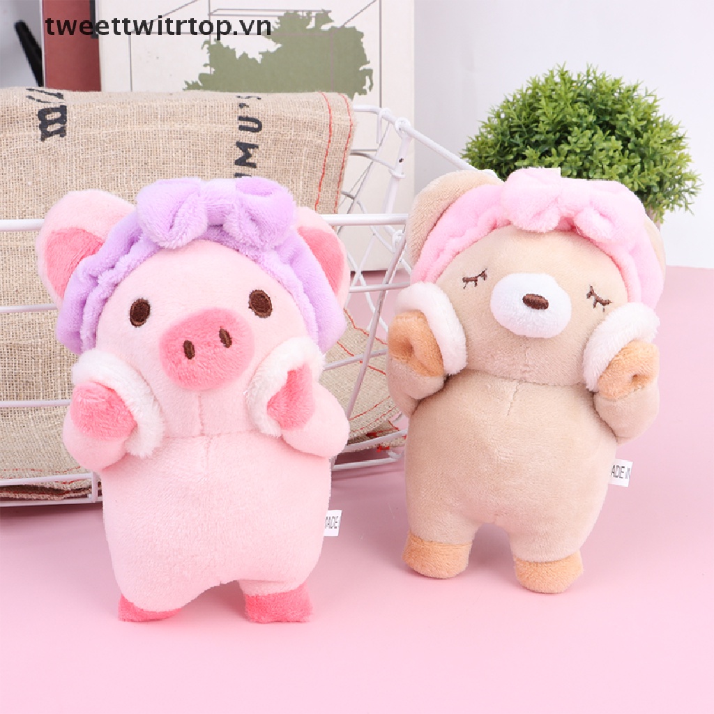 Đồ chơi nhồi bông Mềm Mại Treo Móc Khóa Tạo Hình Động Vật Dễ Thương