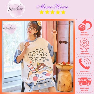 Đầm Suông Nữ Cổ Tròn Họa Tiết 3D Chất Thun Cotton - Form dưới 60kg