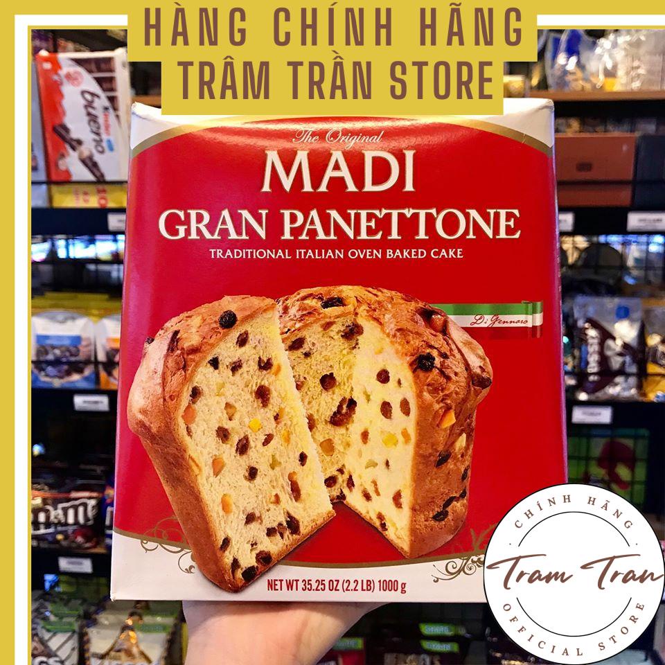 Bánh Mì Nho Khô Madi Gran Panettone Của Ý 1Kg - Bánh truyền thống của người Ý, thơm ngon, dễ gây nghiện