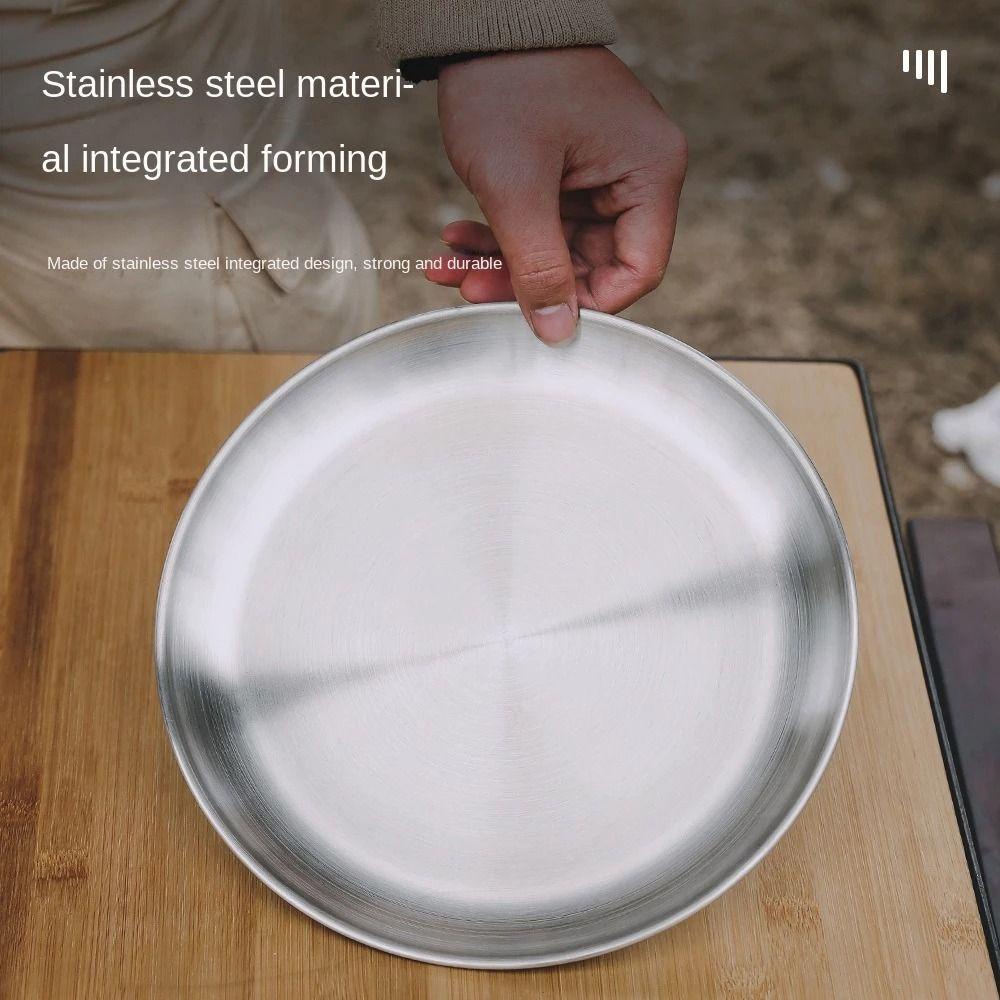 Đĩa Tròn Đựng Thức Ăn Mang Đi Cắm Trại Tiện Dụng