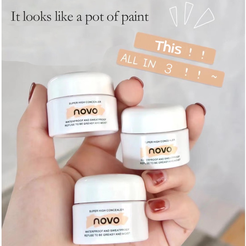 Novo® Kem Che Khuyết Điểm Hydrat Hóa Lâu Trôi Đặc Biệt 12g 5373