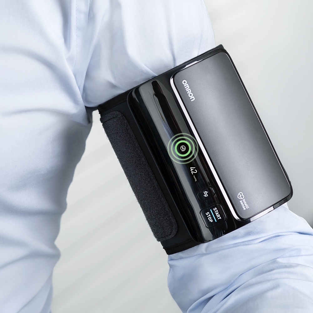 Máy Đo Huyết Áp Tự Động Omron HEM-7600T Cao Cấp | Vòng xoay 360 độ, kết nối không dây, nhỏ gọn | Sản phẩm chính hãng