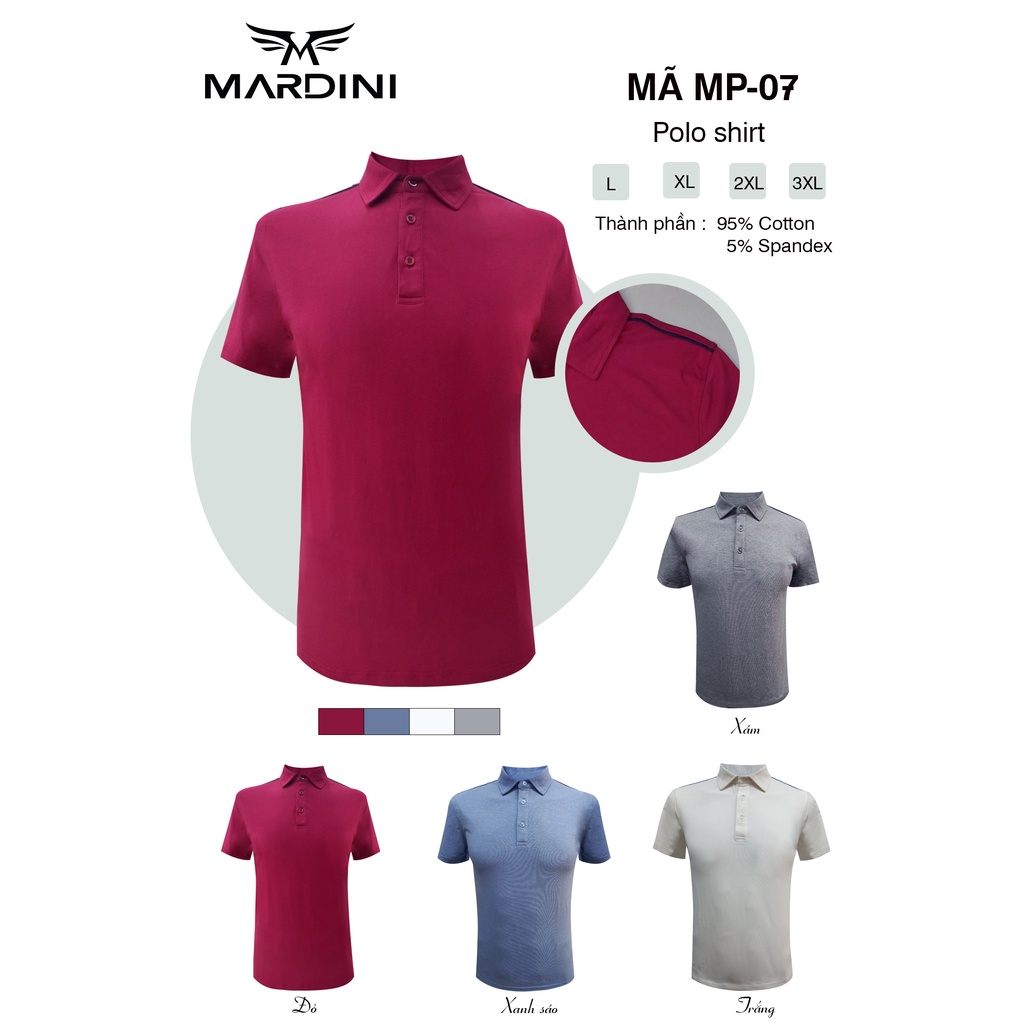 Áo Polo nam Mardini MP-07cao cấp Có nhiều màu