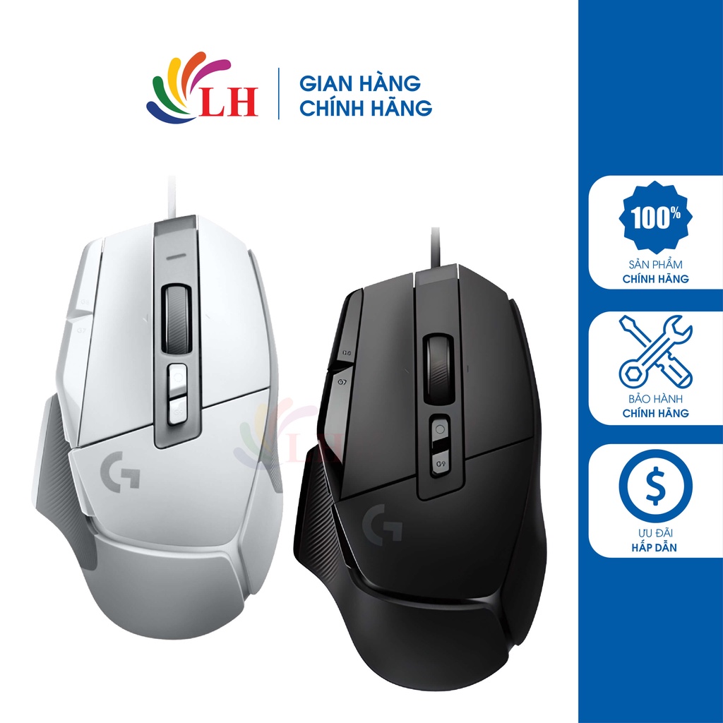 Chuột có dây Gaming Logitech G502 X Corded - Hàng chính hãng - Cảm biến Hero 25K, switch quang cơ học LIGHTFORCE