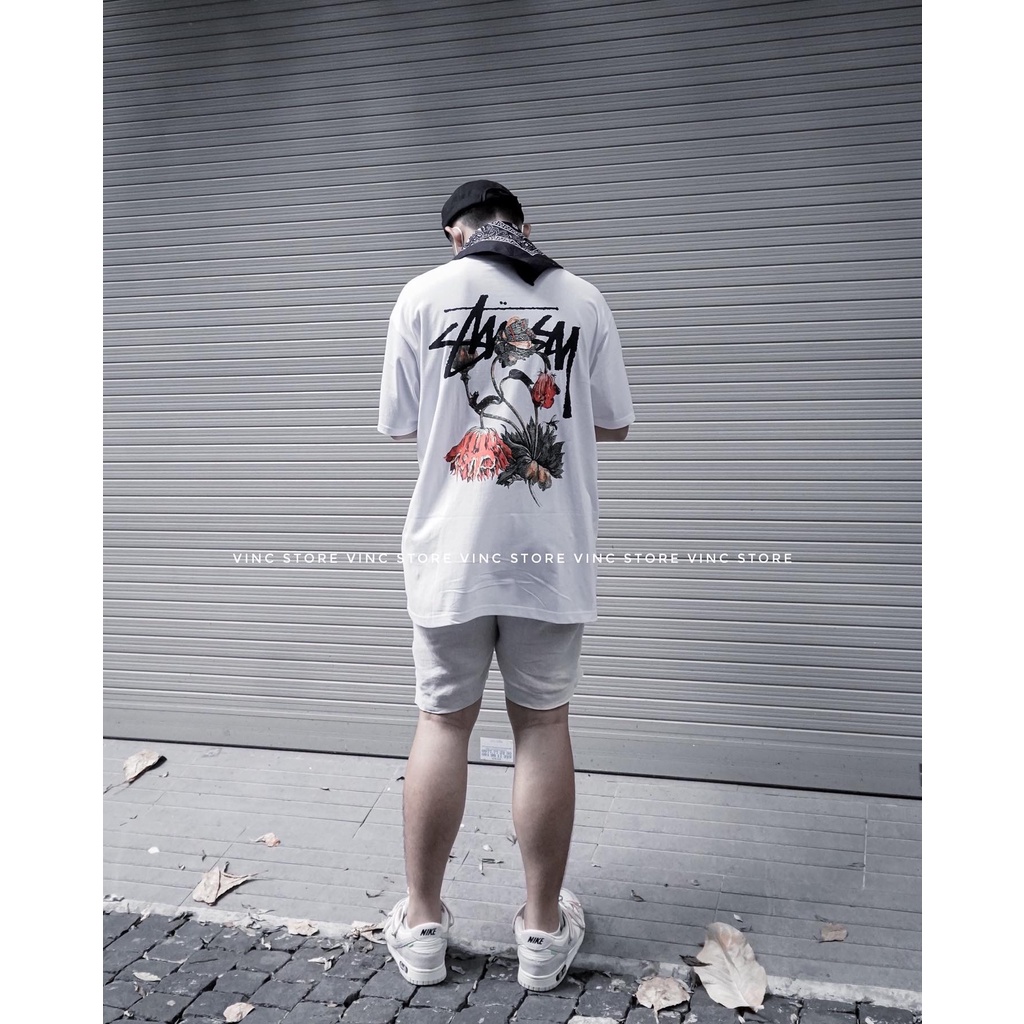 Áo thun Stussy Withered Flower unisex - CÓ SẴN
