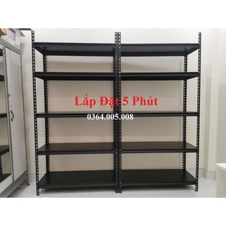{Lắp 5 Phút} Kệ sắt đa năng nhiều kích thước - kệ v lỗ nhiều tầng  (Dài 1m x Rộng 40cm)