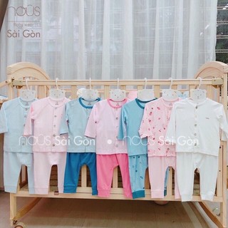 [ Nous]  bộ cài cúc 0-12m petty nous cho bé ( giá đã sale)