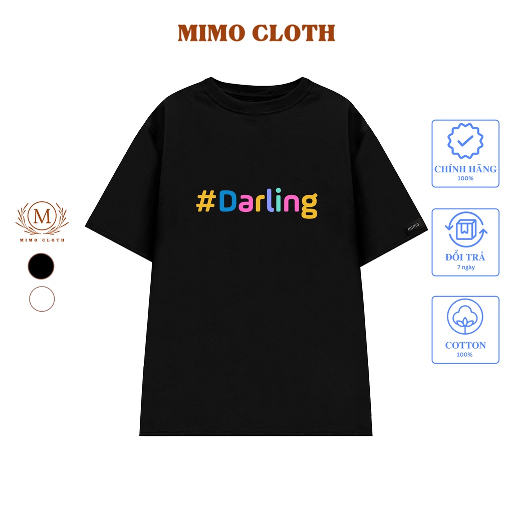 Áo Thun Local Brand Cặp Đôi Nam Nữ Unisex MIMOCLOTH Bae Darling